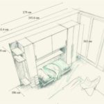 misure dell'armadio letto con scrittoio