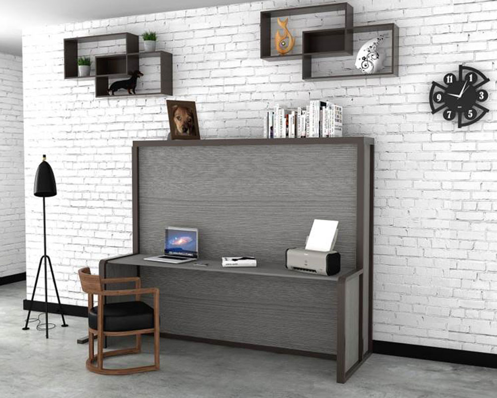 Letto A Ribalta Con Scrivania