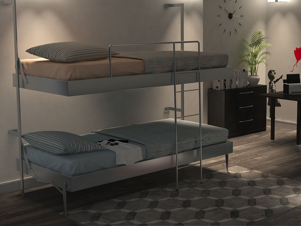 Confronto con il letto a castello Boss Colombo 907
